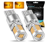 Maimiao 2Pcs T20 W21W 7440 Ampoule de clignotant Ambre, Canbus sans erreur Anti Hyper Flash Ampoules LED automobiles 89Pcs 2016SMD Chipset 12V-24V 3400LM