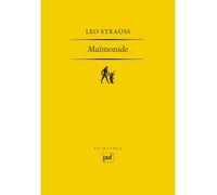 Maïmonide - Léo Strauss - Puf - broché - Livre