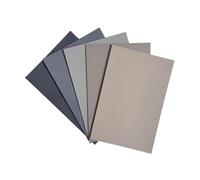 MAIMOUFIN Lot de 5 feuilles de papier pastel poncé avec 2 crayons pastel doux (noir et blanc). Papier abrasif de petite taille pour pastels doux et charbon de bois (27,2 x 19,1 cm)