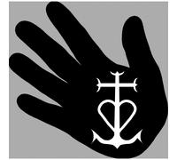 Main Camargue - 20x20cm - Sticker/Autocollant