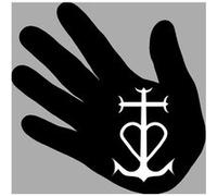 main Camargue - 20x20cm - Sticker/autocollant G