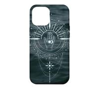 Main céleste Palmistry Mystical Sun Moon Coque pour iPhone 12 Pro Max