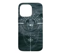 Main céleste Palmistry Mystical Sun Moon Coque pour iPhone 14 Pro Max