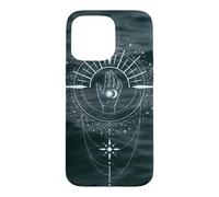 Main céleste Palmistry Mystical Sun Moon Coque pour iPhone 15 Pro Max