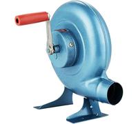 Main CK Forgeron Forge Souffleur Fer Engrenage Pop-Corn Ventilateur Manuel, Manuel De Cuisson BBQ Souffleur D’air, Blue, 150W
