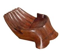Main Coque Paire abstrait Coupelle en bois Sculpture Décoration