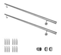 Main courante 304 acier inoxydable rampe escalier barre appui V2Aox 40-1000 cm, Longueur:350 cm