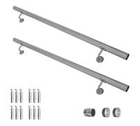 Main courante 304 acier inoxydable rampe escalier barre appui V2Aox 50 - 600 cm, Length:250 cm