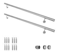 Main courante 304 acier inoxydable rampe escalier barre appui V2Aox 50 - 600 cm, Length:300 cm