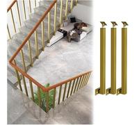 Main Courante À Montage Latéral,Rampe D'escalier Avec Support D'angle Plat Et Réglable À 270 °,Balustre D'escalier Carrés,Colonne de Rampe Pour Marches de Terrasse(Size:85cm/33.5in,Color:3 Pack)