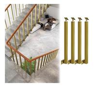 Main Courante À Montage Latéral,Rampe D'escalier Avec Support D'angle Plat Et Réglable À 270 °,Balustre D'escalier Carrés,Colonne de Rampe Pour Marches de Terrasse(Size:75cm/29.5in,Color:4 Pack)