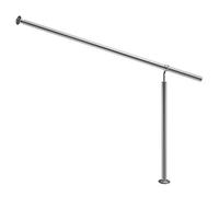 Main courante acier inoxydable 160cm rampe d'escalier balustrade intérieur extérieur aspect moderne articulations réglable