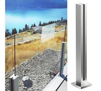 Main Courante Balustrade Garde Corps Poteaux De Garde-corps pour Balcon En Verre De 8 À 12mm, Hauteur 90 120cm, Poteau De Balustrade En Acier Inoxydable(Mid post,43.5in/110.5cm)