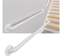 Main Courante Blanche Pour Escaliers, Barre De Pied Comptoir Bar, Rampes Murales, Rampe D'escalier Pour Intérieur Extérieur Support D'appui - Fer Forgé(120cm)