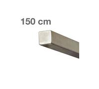 Main courante carrée en acier inoxydable 150 cm