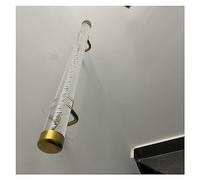 Main courante d’escalier en acrylique, Rampe d'escalier en acrylique transparent, fixation murale, longueurs multiples, lot de 2 à 4, support doré(17ft/520cm)