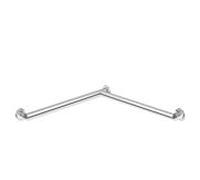 main courante de douche Hewi System 900 900.35.104XA acier inoxydable satiné, 765 x 765 mm, version gauche