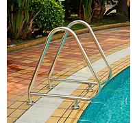 Main Courante de Piscine 81 x 88,9 cm, Rampe d'escalier de Piscine en Acier Inoxydable 304 avec Accessoires de Montage Rapide, Main Courante de Piscine, Barres d'appui pour intérieure extérieure