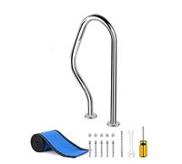 Main courante de piscine - Barre d'appui facile à monter avec vis auto-adhésives pour piscine de jardin et d'arrière-cour