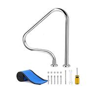 Main courante de piscine - Barre d'appui facile à monter avec vis auto-adhésives pour piscine de jardin et d'arrière-cour