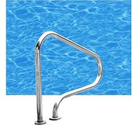 Main Courante de Piscine, Main Courante de Piscine en Acier Inoxydable 316 de qualité supérieure adaptée aux piscines intérieures et extérieures, épaisseur 0,15 cm, Argent