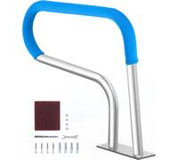 Main courante de piscine VEVOR, 805 x 100 x 585 mm, entrée de piscine en acier inoxydable avec plaque de base pour piscines intérieures/extérieures, aide à l'accès pour les piscines, poignée de mainti