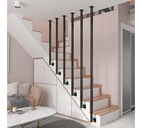 Main courante de sécurité d'escalier - Barre d'appui robuste en fer forgé pour un soutien sécurisé des escaliers et une prévention des chutes