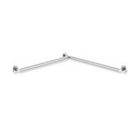 main courante de douche Hewi System 900 900.35.104XA acier inoxydable satiné, 765 x 765 mm, version gauche