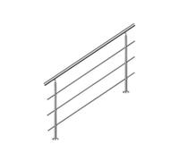 Main courante d'escalier 140cm, balcon, balustrade, garde-corps en inox avec ...