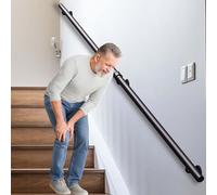 Main courante d'escalier antidérapante murale pour centres commerciaux/bureaux/hôtels/sous-sols Barre de support durable avec support de sécurité 150 cm