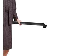 Main courante d'escalier blanche - Kit complet, rampe d'escalier rampe d'escalier tige de support mural en fer forgé, rampe d'appui de sécurité pour la rénovation des escaliers extérieurs(Noir,180cm)