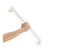 Main courante d'escalier blanche pour intérieur et extérieur - Kit complet de 30 cm - Rampe d'escalier de sécurité - Design moderne (100 cm)