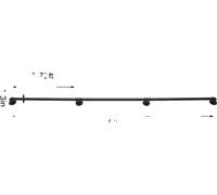 Main courante d'escalier, construction en fer galvanisé durable, design élégant, 8ft