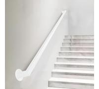 Main courante d'escalier d'intérieur, balustrade carrée en fer, barre de support de sécurité murale antidérapante pour maison, grenier, porche, villa et sous-sol - Assistance durable et fiable.