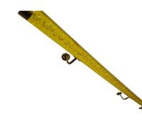 Main courante d'escalier en acrylique transparent doré for utilisation intérieure et extérieure, longueur personnalisée 0,5 m-6 m, garde-corps mural durable(4.6meters)