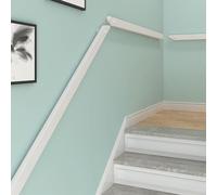 Main courante d'escalier en bois antidérapante Barre de sécurité murale pour intérieur et extérieur Pour personnes âgées et enfants Support durable et facile Installation améliorée Stabilité améliorée