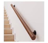 Main courante d'escalier en bois robuste de 2,8 m - Barre d'appui antidérapante - Support robuste pour grenier, sous-sol, garage - Système de garde-corps d'escalier sûr et durable