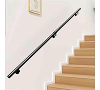 Main courante d'escalier en métal pour intérieur - Garde-corps de sécurité antidérapante pour lofts et terrains de jeux - Kit complet de 30 600 cm - Design en fer robuste pour une meilleure stabilité