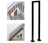 Main courante d'escalier en U - Kit complet, garde-corps tube carré en fer forgé noir mat, supports de rampe d'escalier pour main courante intérieur extérieur Loft Corridor Porch Deck ( Size : 55cm(1.