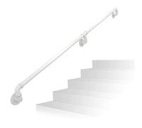Main courante d'escalier moderne for marches, support de rampe murale, Kit complet 30-600Cm en métal et fer à eau(5ft/1.5m)
