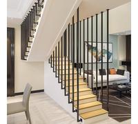 Main courante d'escalier moderne, rampe d'escalier rampe d'escalier en fer forgé garde-corps pour balustrade intérieure et extérieure, poteau de clôture de protection en forme de L ( Size : 90cm )