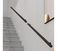 Main courante d'escalier moderne, tige de support de main courante de rampe d'escalier, main courante pour escalier extérieur intérieur extérieur extérieur montage mural, noir ( Size : 270cm )