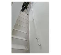Main courante d'escalier personnalisable en acrylique transparent longueur réglable (0,5 à 6 m) durable et élégante solution pour la maison pour la sécurité et le design (transparent, 60 cm)