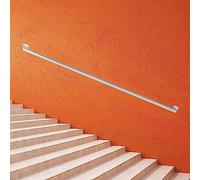 Main courante d'escalier pour escaliers extérieurs, main courante blanche avec support mural en fer forgé, rail d'escalier en métal, kit complet industriel (taille : 30 cm)