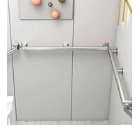 Main Courante D'escalier Pour Escaliers Intérieurs, 1M 1.5M 2M 2.5M 3M 3.5M 4M 5M 6M Mains Courantes Modernes Et Kit De Barre D'appui, Rampe Murale Antidérapante En Acier Inoxydable(0.6m)
