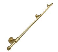 Main courante d'escalier pour intérieur/extérieur - Supports de support dorés de 80 cm à 250 cm - Poignée d'escalier murale - Poignée de sécurité durable pour décoration d'intérieur