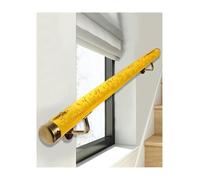 Main courante d'escalier transparente, garde-corps de Support antidérapant avec supports personnalisables, rampe d'escalier en acrylique(Yellow,120cm/47.2in/4ft)