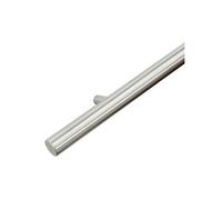 Main courante design en inox 175 cm + 2 supports - Brossé