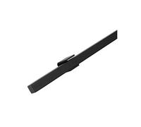 Main courante design noire carrée - 50 cm + 2 supports
