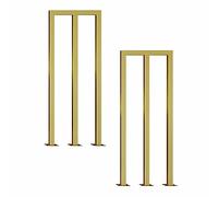 Main courante dorée pour escaliers et porches en forme de balustre carrée en fer avec vis, parfaite pour grenier et décoration d'escalier